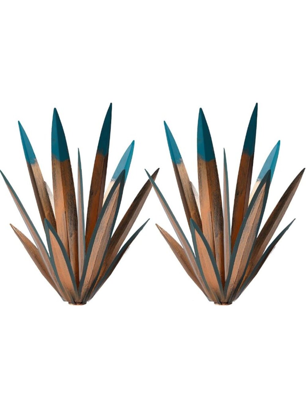 2pcs Metal Tequila Country Sculpture - DIY Home Decor, Garden Ornament, Patio